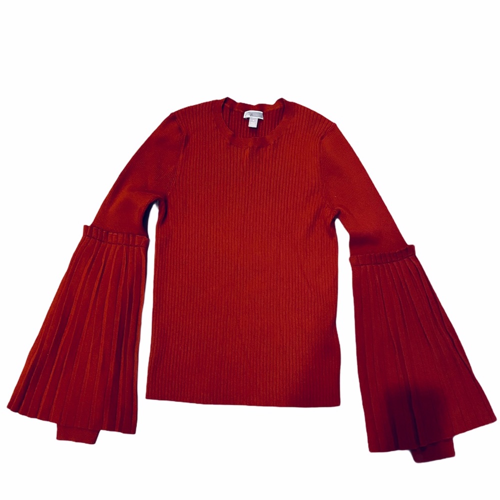 CHELSEA 28 Ribbed Bell Sleeve Sweater - Picture 4 of 9